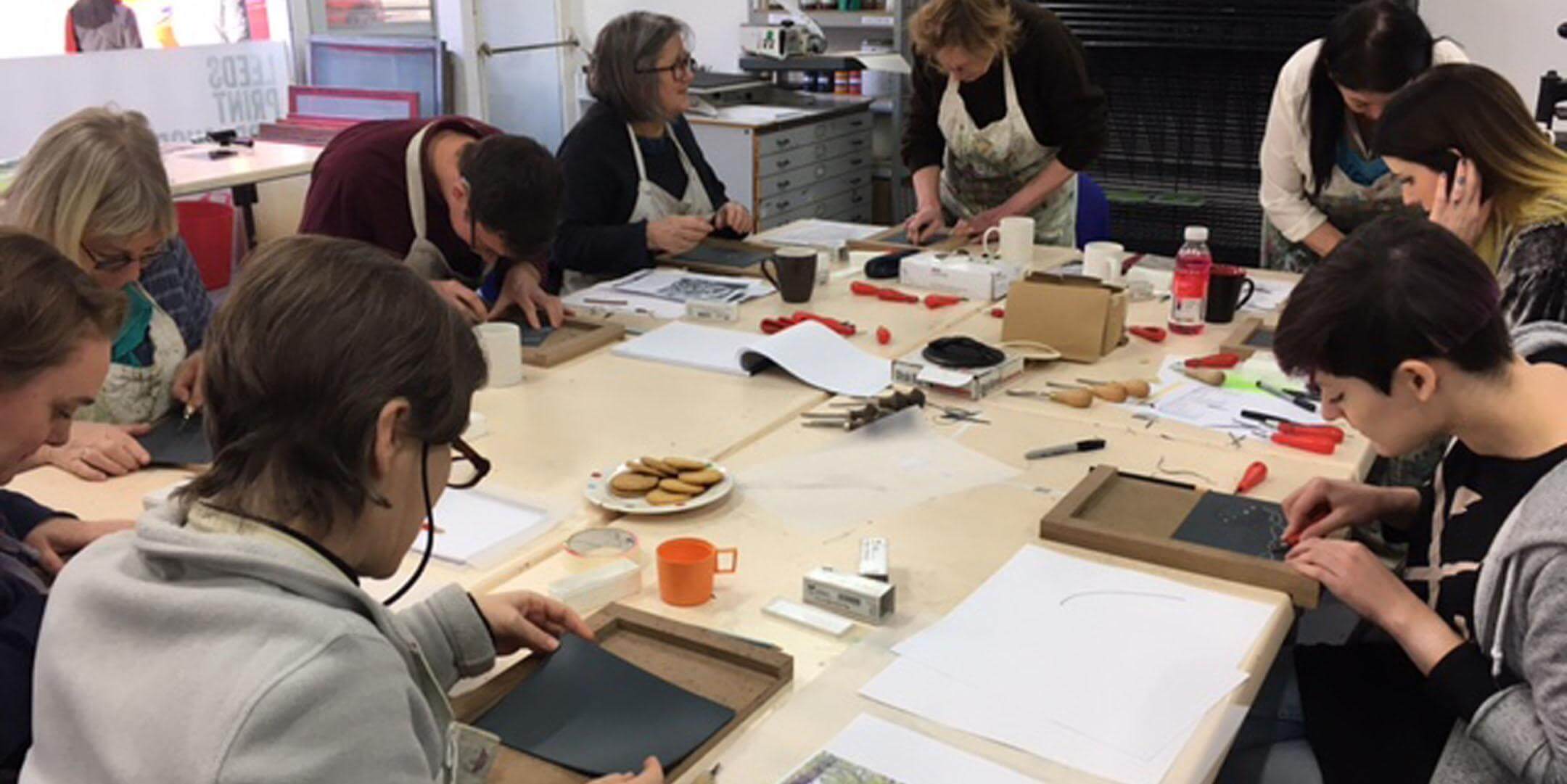Lino Reduction Printing – 2 Week Evening Course